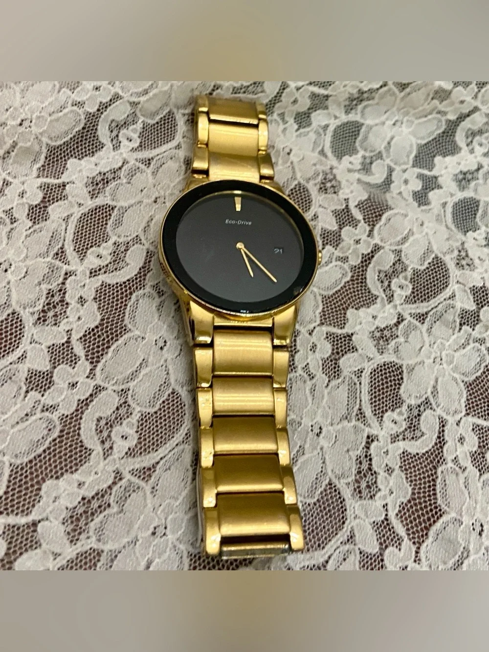 Citizen, Eco-Drive, Pulse Powered, Water Resistant Gold Men’s Watch
